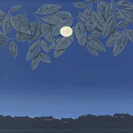 Πινακας σε καμβά MAGRITTE - THE WHITE PAGE - Magritte Rene Sticky 5