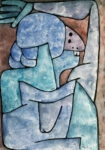Πινακας σε καμβά PAUL KLEE - A LADY SLANDERER
