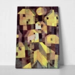 Πινακας σε καμβά PAUL KLEE - ABSTRACT COMPOSITION OF HOUSES