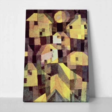Πινακας σε καμβά PAUL KLEE - ABSTRACT COMPOSITION OF HOUSES - Paul Klee