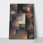Πινακας σε καμβά PAUL KLEE - ABSTRACT RED AND GREEN GRADATION
