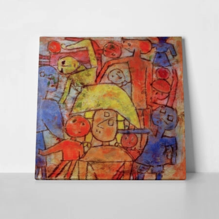 Πίνακας σε καμβά PAUL KLEE - COLOURFUL GROUP - Paul Klee