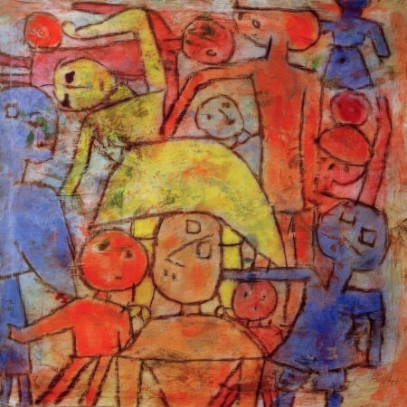 Πίνακας σε καμβά PAUL KLEE - COLOURFUL GROUP - Paul Klee Sticky 5