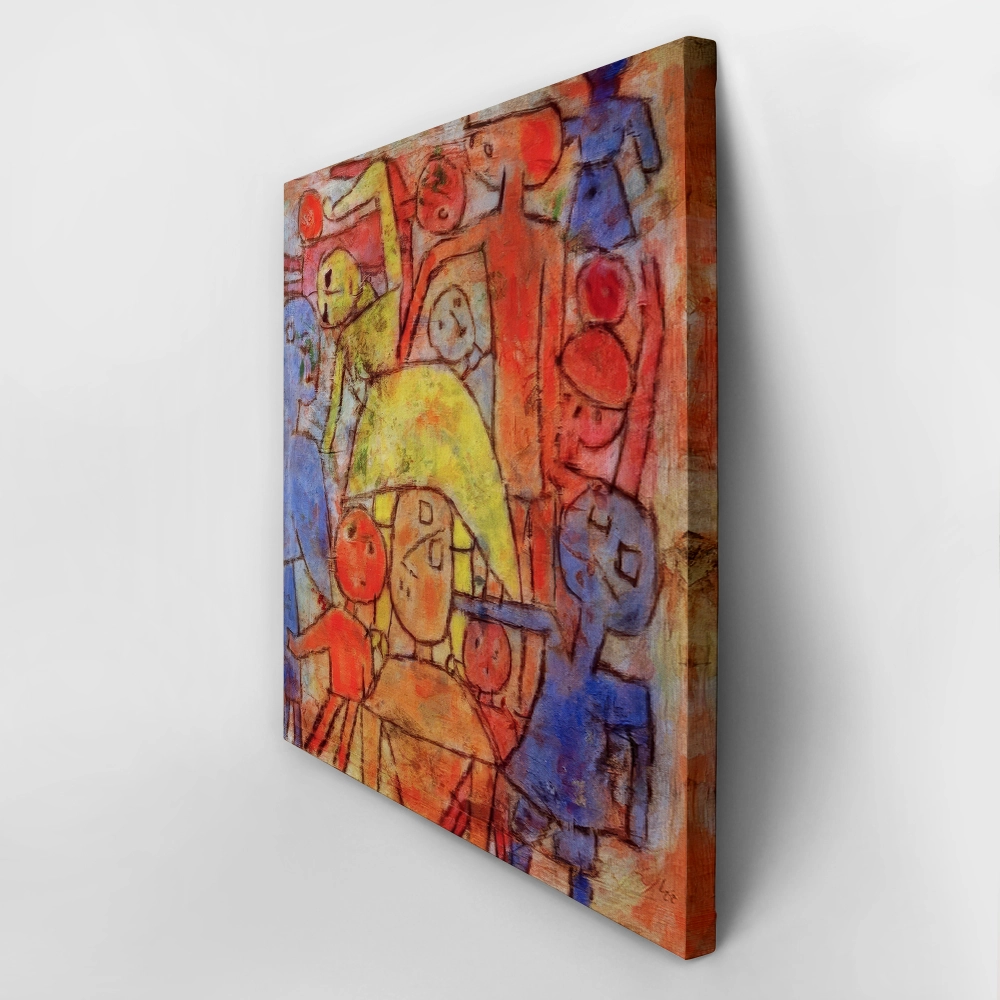 Πίνακας σε καμβά PAUL KLEE - COLOURFUL GROUP