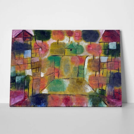 Πινακας σε καμβά PAUL KLEE - TREE AND ARCHITECTURE RHYTHMS - Paul Klee