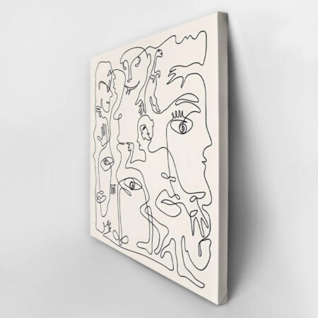 Πίνακας σε καμβά PICASSO - ABSTRACT CONTINUOUS LINE ART - Pablo Picasso Sticky 2