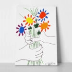 Πινακας σε καμβά PICASSO - BOUQUET OF PEACE