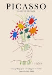 Πινακας σε καμβά PICASSO - BOUQUET OF PEACE BEIGE