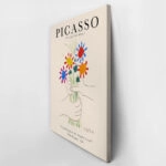 Πινακας σε καμβά PICASSO - BOUQUET OF PEACE BEIGE