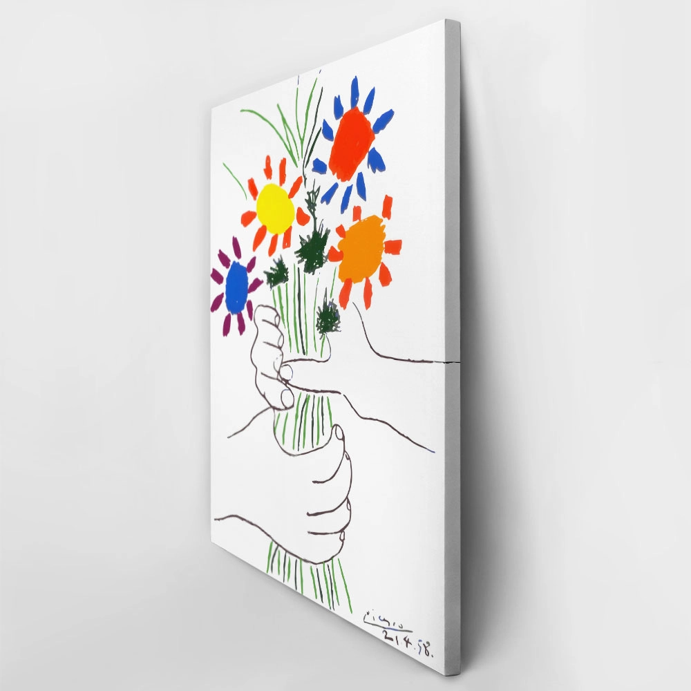 Πινακας σε καμβά PICASSO - BOUQUET OF PEACE