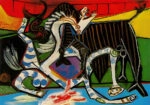 Πινακας σε καμβά PICASSO - BULLFIGHT 1934
