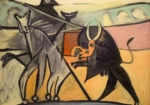 Πινακας σε καμβά PICASSO - BULLFIGHT 2