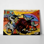 Πινακας σε καμβά PICASSO - BULLFIGHT 3