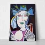 Πινακας σε καμβά PICASSO - BUST OF A WOMAN IN A BLUE HAT