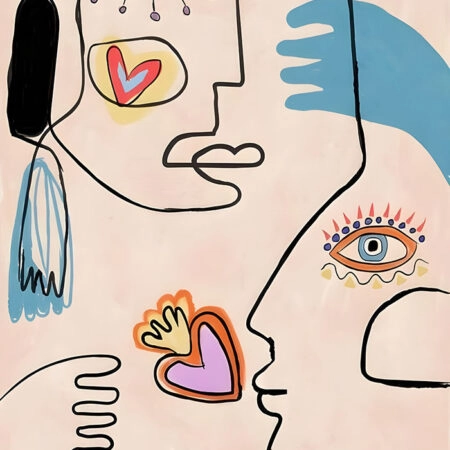 Πινακας σε καμβά PICASSO - EYES AND HEARTS ABSTRACT - Pablo Picasso Sticky 8
