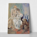 Πινακας σε καμβά PICASSO - FAMILY OF ACROBATS