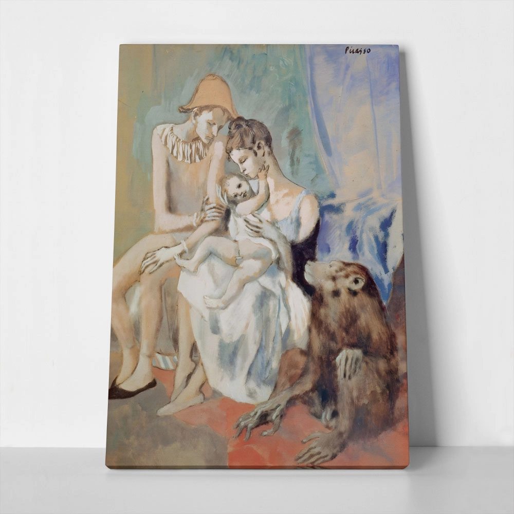 Πινακας σε καμβά PICASSO - FAMILY OF ACROBATS