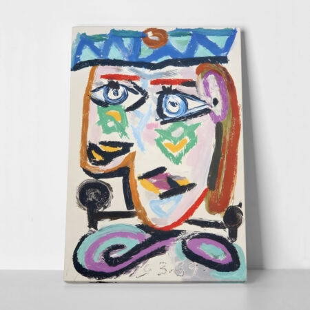 Πινακας σε καμβά PICASSO - FEMME AU BERET