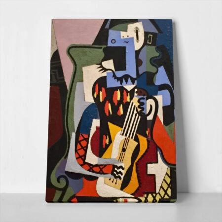 Πινακας σε καμβά PICASSO - HARLEQUIN MUSICIAN - Pablo Picasso