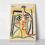 Πινακας σε καμβά PICASSO - HEAD OF A WOMAN