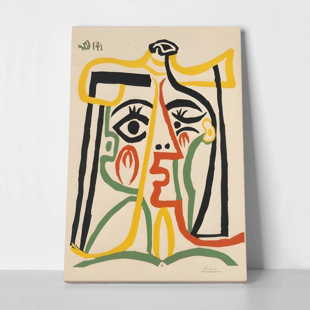 Πινακας σε καμβά PICASSO - HEAD OF A WOMAN