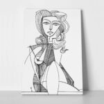 Πινακας σε καμβά PICASSO - JACQUELINE ROQUE