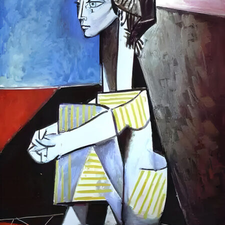 Πινακας σε καμβά PICASSO - JACQUELINE WITH CROSSED HANDS - Pablo Picasso Sticky 5