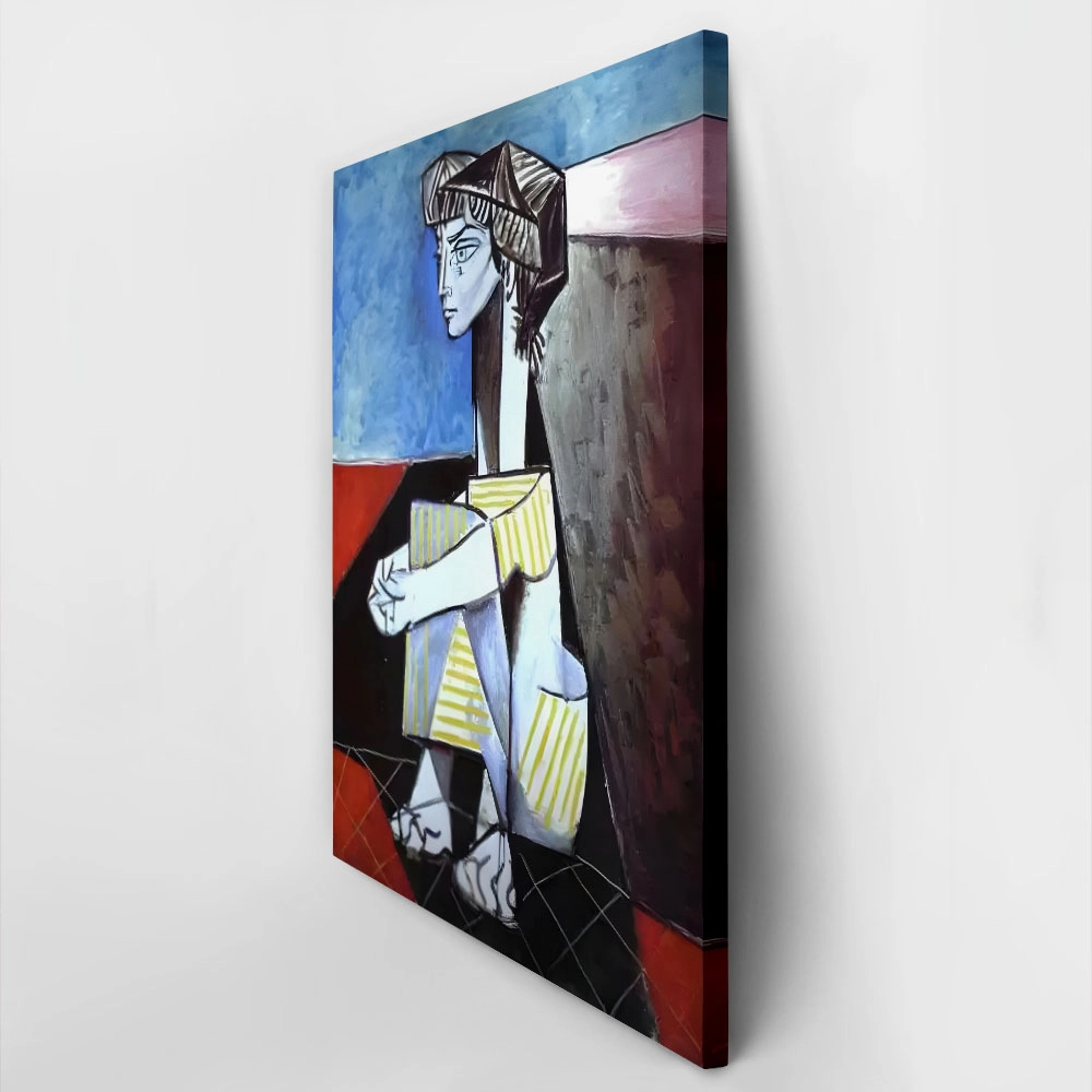 Πινακας σε καμβά PICASSO - JACQUELINE WITH CROSSED HANDS