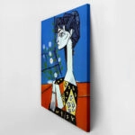 Πινακας σε καμβά PICASSO - JACQUELINE WITH FLOWERS