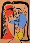 Πινακας σε καμβά PICASSO - JACQUELINE WITH STRAIGHT HAIR