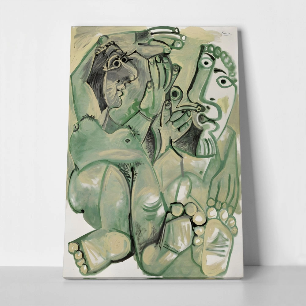Πινακας σε καμβά PICASSO - MAN AND WOMAN 1968