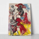 Πινακας σε καμβά PICASSO - MUSKETEER WITH A PIPE