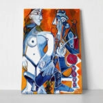 Πινακας σε καμβά PICASSO - NUDE AND SMOKER