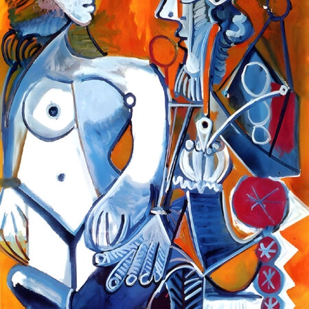 Πινακας σε καμβά PICASSO - NUDE AND SMOKER - Pablo Picasso Sticky 5