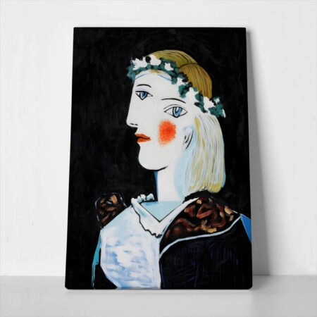 Πινακας σε καμβά PICASSO - PORTRAIT OF MARIE THERESE WALTER WITH GARLAND - Pablo Picasso
