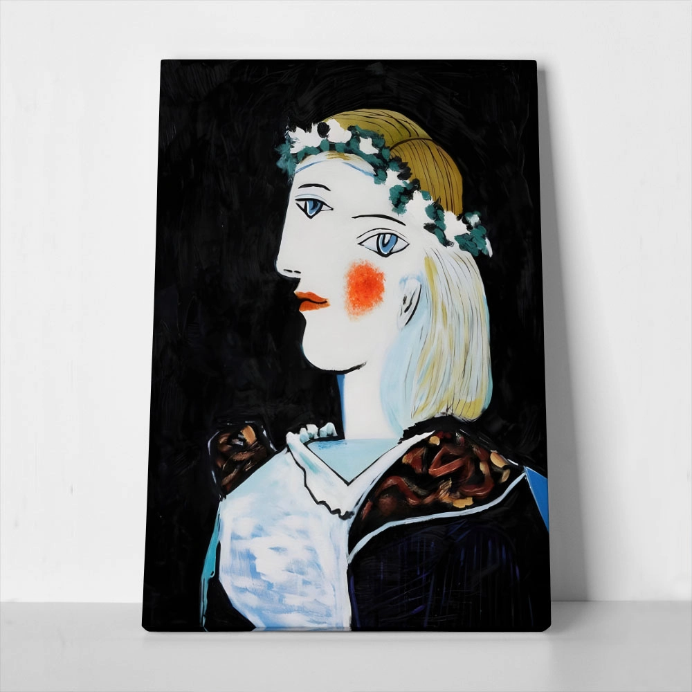 Πινακας σε καμβά PICASSO - PORTRAIT OF MARIE THERESE WALTER WITH GARLAND