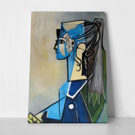 Πινακας σε καμβά PICASSO - PORTRAIT OF SYLVETTE DAVID IN GREEN CHAIR - Pablo Picasso