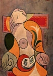 Πινακας σε καμβά PICASSO - READING