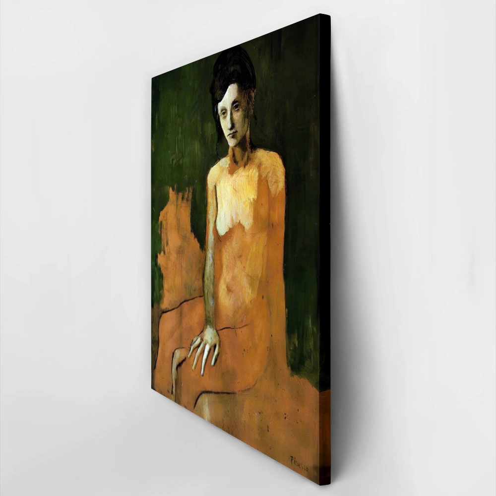 Πινακας σε καμβά PICASSO - SEATED FEMALE NUDE