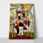 Πινακας σε καμβά PICASSO - SEATED WOMAN IN A GARDEN 1938
