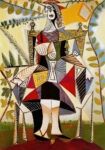 Πινακας σε καμβά PICASSO - SEATED WOMAN IN A GARDEN 1938