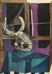 Πινακας σε καμβά PICASSO - STILL LIFE WITH BULL'S SKULL