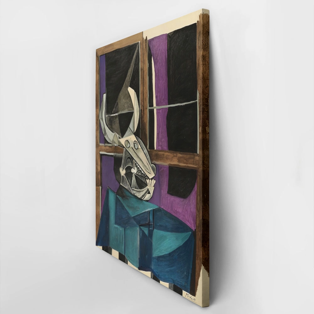 Πινακας σε καμβά PICASSO - STILL LIFE WITH BULL'S SKULL