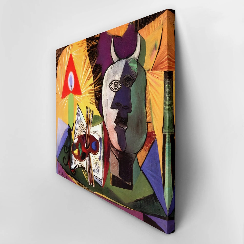 Πινακας σε καμβά PICASSO - STILL LIFE WITH CANDLE