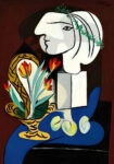 Πινακας σε καμβά PICASSO - STILL LIFE WITH TULIPS