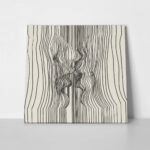 Πίνακας σε καμβά PICASSO - THE KISS LINEART SQUARE