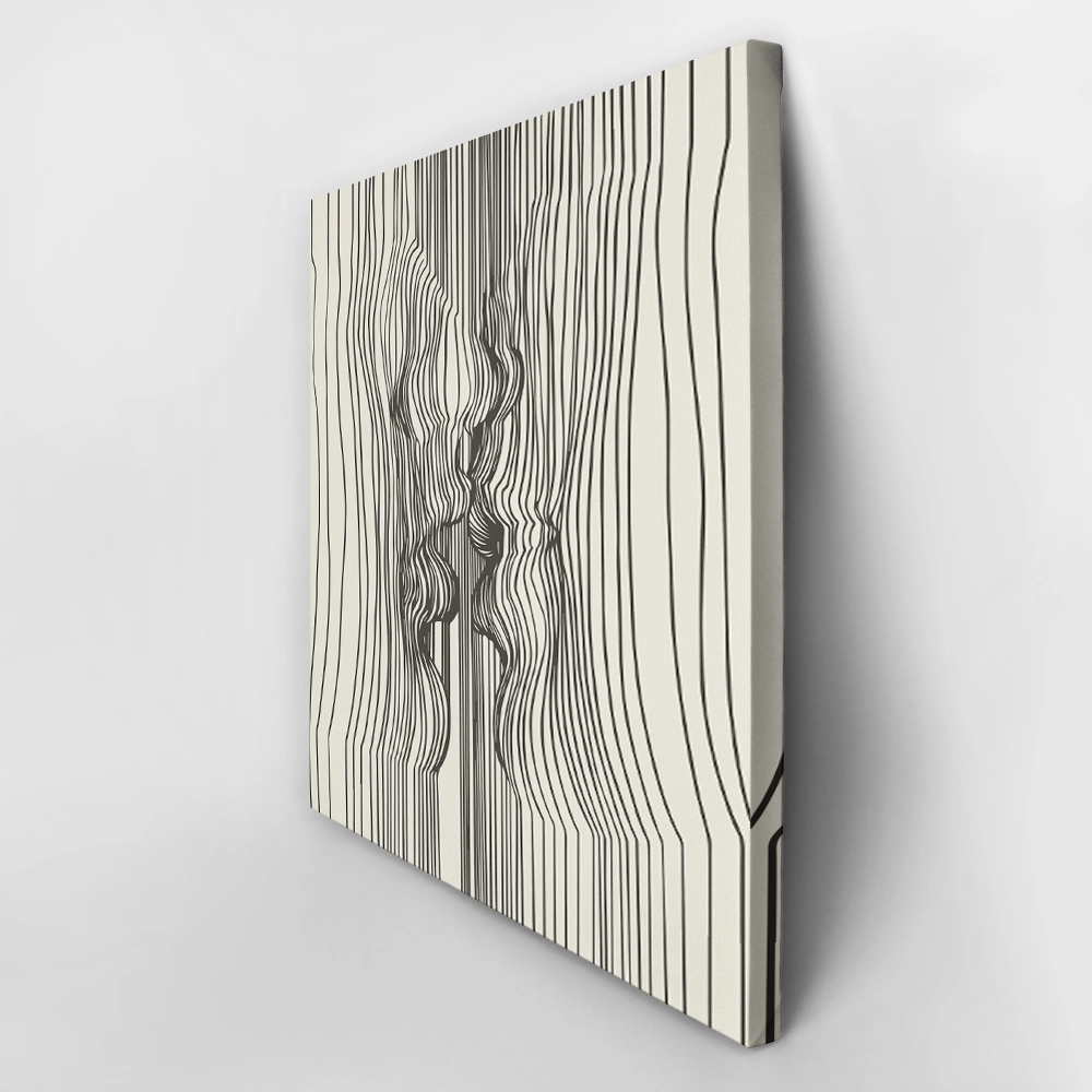 Πίνακας σε καμβά PICASSO - THE KISS LINEART SQUARE