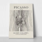 Πινακας σε καμβά PICASSO - THE KISS LINEART