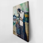 Πινακας σε καμβά PICASSO - THE MOTHER LEADING TWO CHILDREN