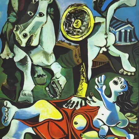 Πινακας σε καμβά PICASSO - THE RAPE OF THE SABINE WOMEN - Pablo Picasso Sticky 5